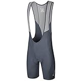 Przewalski Men’s 3D Padded Cycling Bike Bib Shorts, Excellent Performance and Better Fit (NewThinnerPad - Black, Waist 32-34