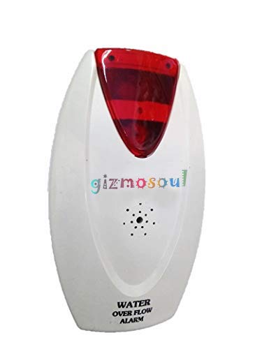 gizmosoul Water Overflow Tank Alarm with Voice Sound (White)