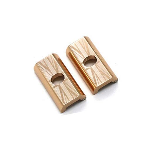 f+ 2 x Magnetic Hinge Clamp Plates For BROMPTON Clamp Levers Union Jack in ROSE GOLD