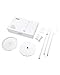 LED Torchiere Floor Lamps, Gladle Dimmable Tall Standing Lights for Living Room Bedroom Office, Super Bright Modern Sky Floor Lamp Uplight with 5 Brightness Levels, Work with Smart Plug, Warm White