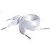 White 120cm/47 Long Satin Ribbon Shoe Laces for Lo & Hi Top TopsKicks Pumps Trainers UK Brand from Kids to Adults!