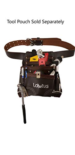 LAUTUS 2-Inch Work Belt in Heavy Top/Full Grain Leather, 28-Inch to 46-Inch - 100% Leather