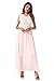 ABD Women's Vintage Floral Lace Chiffon Wedding Bridesmaid Evening Party Maxi Dress
