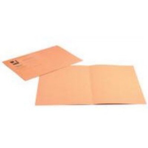 Q-Connect Square Cut Folder Lightweight 180gsm Foolscap Orange (Pack of 100)
