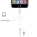 2 in 1 Lightning Adapter for iPhone 7, Charger and 3.5mm Earphone Jack Cable Adapter (No Music Control) for the iPhone 7 7 Plus 6S 6 iPod iPad