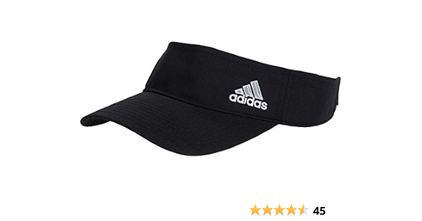 Amazon.com: adidas CW Squad Visor Black 