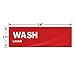 Wash Rinse Sanitize Sink Labels, Ideal for 3 Compartment Sink,2.75