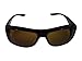 ELLITE HD Clear Vision UV Protection Wraparound Glasses Wear Over Day Sunglasses Eyewear - Brown