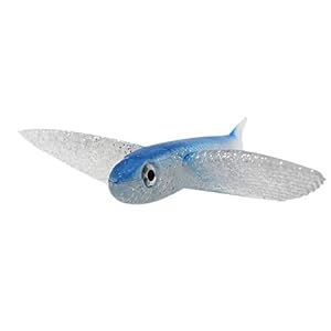 Jvsism Appats De Pêche D’eau De Mer Fly Fish 3d Eyes 22cm 124g Pêche Leurre Souple Pêche Une La Tra？ne Thon Bait Bateau De Pêche En Mer Maquereau