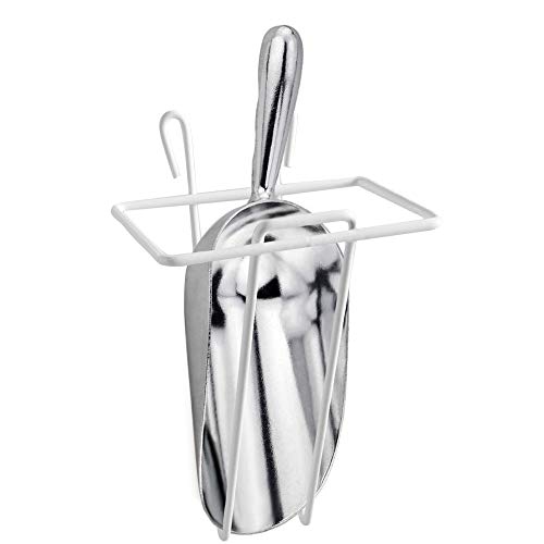 [12 oz] Aluminum Ice Scoop with Scoop Holder - Thumbnail 4