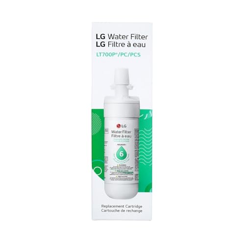LG LT700P- 6 Month / 200 Gallon Capacity Replacement Refrigerator Water Filter (NSF42 and NSF53) ADQ36006101, ADQ36006113, ADQ75795103, or AGF80300702 , White , Single