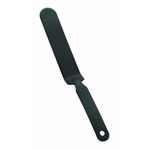 LACOR, 98913, Espátula larga de nylon, Negro, 31,5 cm