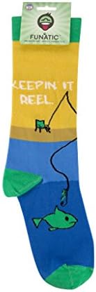 Keepin' It Reel Funny Fishing Novelty Socks