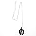 ZXUY Full Moon Necklace, Space Picture Pendant, Galaxy