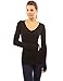 PattyBoutik Women's V Neck Long Sleeve Tunic Sweater