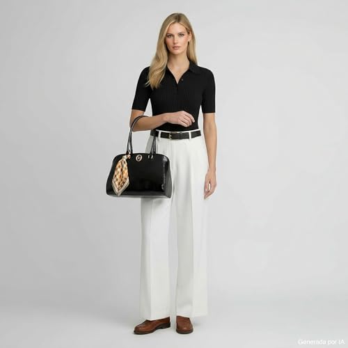 CLOE Bolsa Satchel Mediano con Mascada Para Mujer