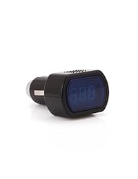 HDE   Car Truck Comprobador de batería encendedor de cigarrillos de voltaje DC Plug con visualización LED