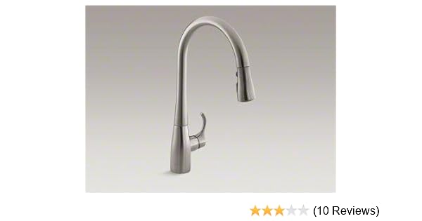Kohler Kr596sdvs Simplice Pull Down Faucet With Soap Dispenser