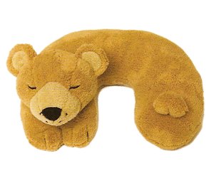 Childs Travel Support Neck Rest Pillow Brown Bear Amazon Co Uk