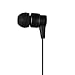 Francois et Mimi in-Ear 3.5mm Aux Hi-Fidelity Flat Cable Non-Tangle Headphones Earbuds IP610 Black