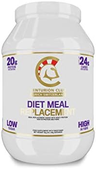 Centurion Club Nutrition Diet Meal Replacement Shake – Whey Protein High-Fibre Formula Contains 24g Carbs per Serving, Ideal for Weight Loss, Fat Reduction, 2kg (33 Servings) Chocolate Flavour