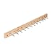 Spectrum Diversified Wooden Closet Wall Mount Storage Rack, 24-Peg Tie & Belt Organizer, Scarf & Jewelry Rack, Wall-Mounted Tie Rack & Closet Organizer