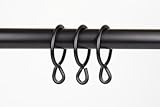A&F Rod Décor - 10 Curtain Eyelet Rings 1 inch Black