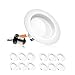Parmida (12 Pack) 4 inch LED Downlight Trim, Dimmable, 10.5W (75W Replacement), 700 Lm, EASY INSTALLATION, 3000K (Soft White), Retrofit LED Recessed Lighting Fixture, ENERGY STAR & ETL-Listed