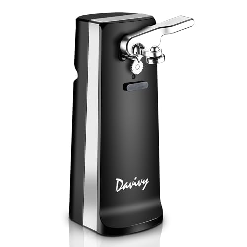 Photo 1 of Davivy Electric Can Opener,Stainless Steel Tall Automatic Can Opener, Knife Sharpener and Bottle Opener (Black)