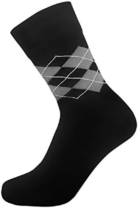 STRYDE Urban 100% Waterproof Socks, Highly Breathable, Windproof, Mid-Calf Length (XL (US Men's 11.5-14.5, Women's 12.5-14.5), 1 Pair, Argyle Black)