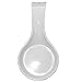 Reston Lloyd Kitchen Counter Utensil Spoon Rest, Ladles, Spaghetti Forks, & Spatulas, Durable BPA-Free Plastic – Dishwasher Safe, Décor, Space Saving Hanging Hole on Handle, White