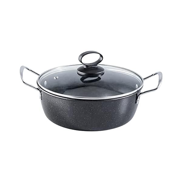 YIJIA-Cooking-Pot-Stock-Pots-Casserole-Dish-Non-Stick-Cookware-Large-Soup-Pan-with-Glass-Lid-9-inch-23cm YIJIA Cooking Pot Stock Pots Casserole Dish Non Stick Cookware Large Soup Pan with Glass Lid 9 inch (23cm)