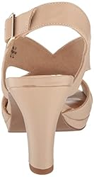 Easy Street Women's Christy Heeled Sandal, Nude, 6.5