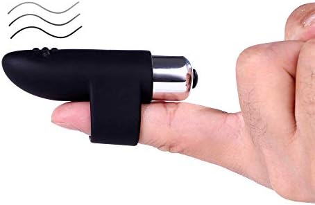 USEN rain Vibrant Finger Toy for Couples - Wonderful Massage Stimulation Black Silicone Finger Vibrant Body Massage Toys é Tench