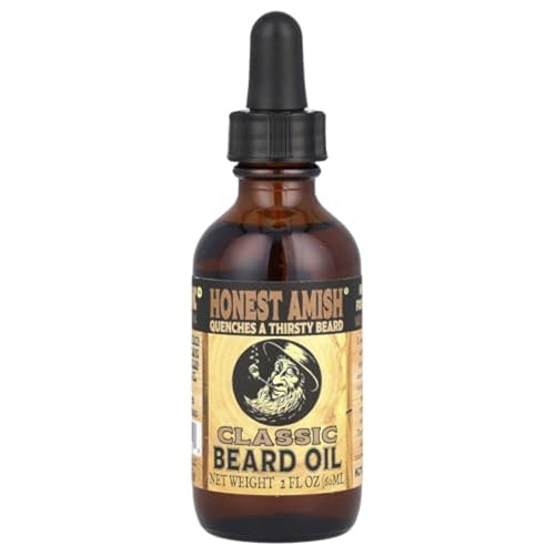 Honest Amish Aceite Clásico para Barba, 2 oz