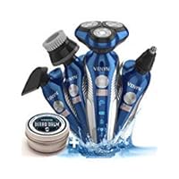 Venyn 4 In 1 Richor Rotatory Electric Shaver - Works for Wet, Dry Beard - Body Hair Trimmer - Water Resistant -Cordless Face Cleaner