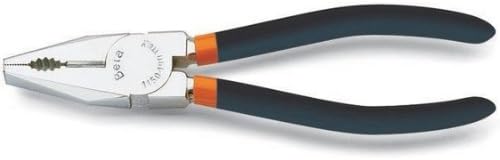 Beta 1150 180 Combination Pliers, Bright Chrome Plated, Slip Proof Double Layer Pvc Coated Handles