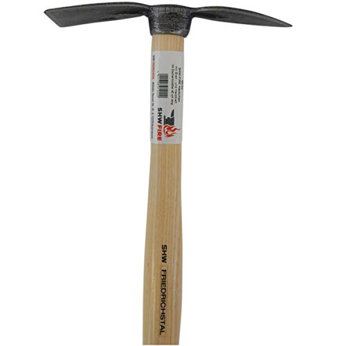 Handhacke, stabile geschmiedete Hacke für den Garten, Breit- und Herzblatt, 40cm kurzer ergonomischer Griff von SHW-FIRE – Bild 5