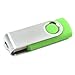 1GB USB 2.0 Flash Memory Drive Thumb Stick Swivel Design (Green 1pc)