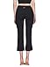 TAIBID Women's High Waist Yoga Capri Pants Side Pockets Flare Workout Bootleg Crop Leggings, Size S - XXXL