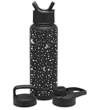 Simple Modern Water Bottle with Straw, Handle, and