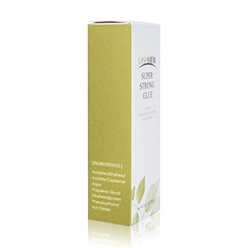 LASHVIEW Eyelash Glue, Eyelash Adhesive | Safe on Skin | Suitable for Sensitive Eyes | White 176 oz