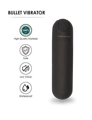 Bullet Vibrator Sex Toys for Women Men YORNIGHT Mini Wand Massager Nipple Clitoris Stimulator 10 Frequencies Rechargeable Powerful with Spanish English User Manual