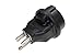SF Cable Europe Schuko Female to USA NEMA 5-15 Power Plug Adapter