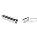 Small Stainless Steel Bullet Pendant Necklace Pill Case Holder Cremation Urn Case- Silver