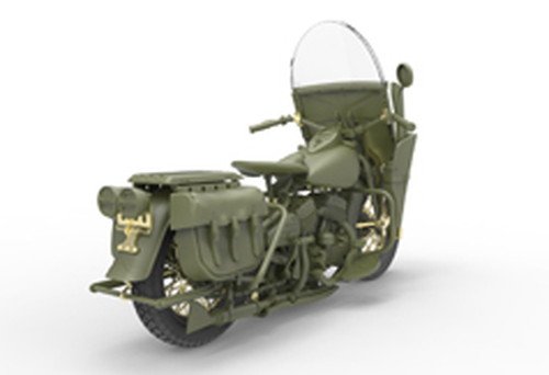 MiniArt Models 1/35 U.S. Military Policeman with Motorcycle Model Kit