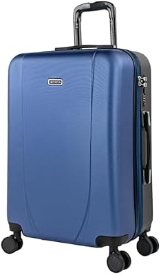 - Valise Grande Taille 23Kg Rigide Spacieuse XL pour Soute Avion Ultra Résistante avec Cadenas à Combinaison Idéale pour Voyages Longs Et Moyens Séjours., Bleu Marine-Anthracite