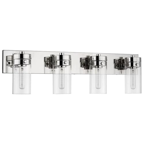 Nuvo Lighting 45923676345 Four Light Vanity, Silver