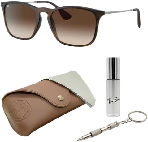 Amazon.com: Ray-Ban RB4187 Chris Square Sunglasses, Flock Green