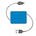Scosche boltBOX Retractable Charge & Sync Cable for Lightning Devices - Blue